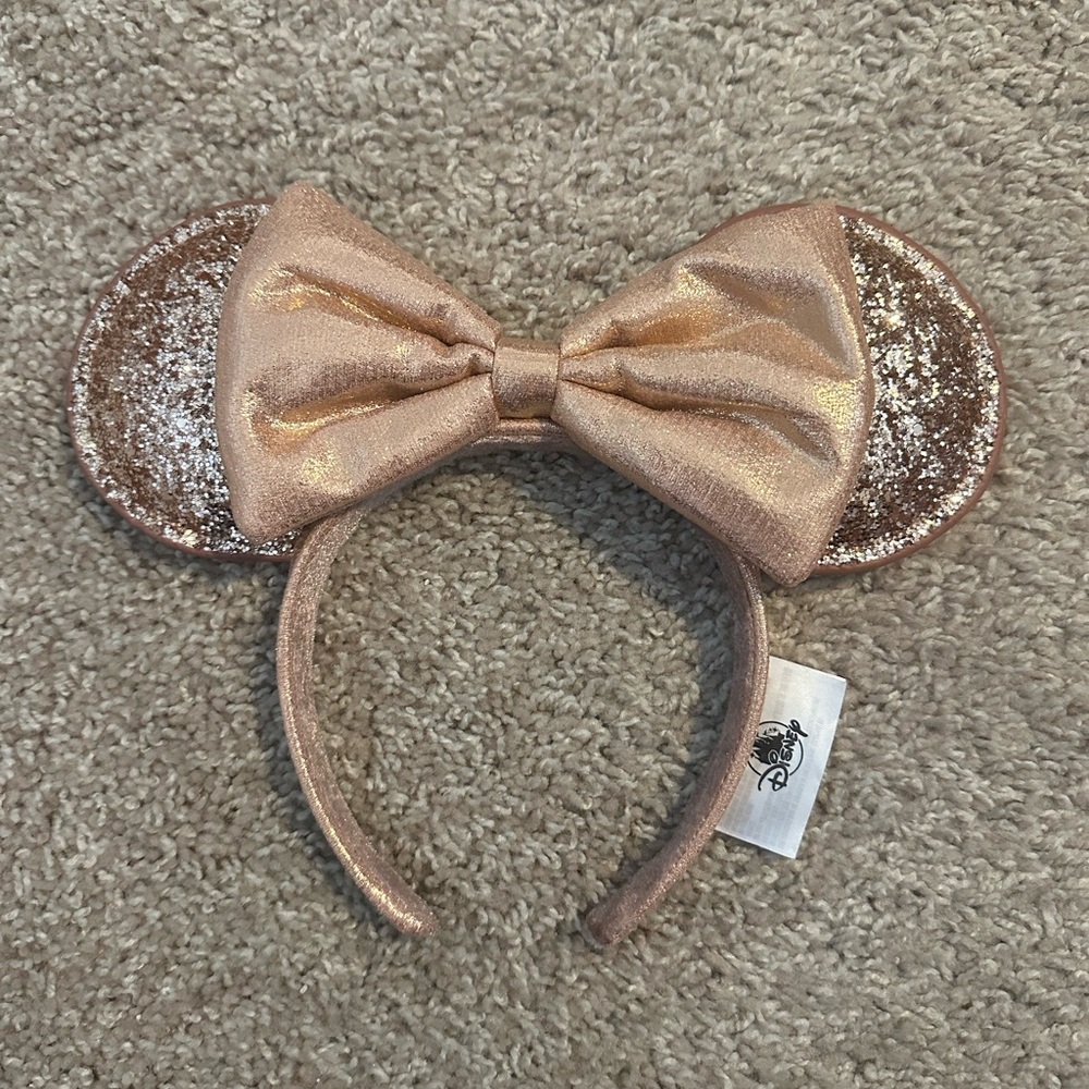 Disney Rose Gold Minnie Mouse Ears Headband